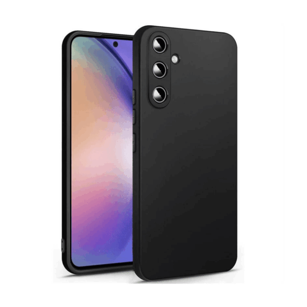 Samsung A Series Siliconen Achterkant Hoesje Zwart - Galaxy A36