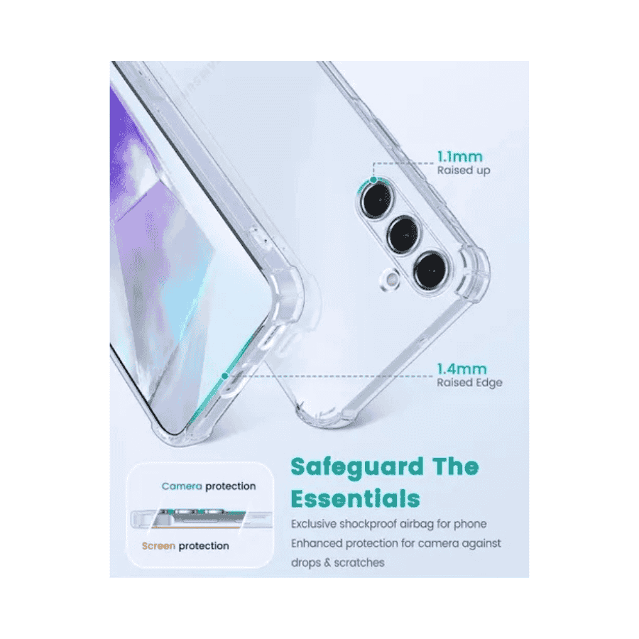 Samsung A Series Anti Shock Achterkant Hoesje Transparant - Afbeelding 2